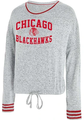 Concepts Sport Chicago Blackhawks Womens Grey Siesta Loungewear Sleep Shirt