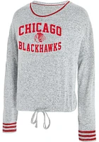 Concepts Sport Chicago Blackhawks Womens Grey Siesta Loungewear Sleep Shirt