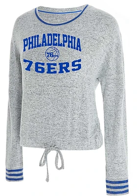 Concepts Sport Philadelphia 76ers Womens Grey Siesta Loungewear Sleep Shirt