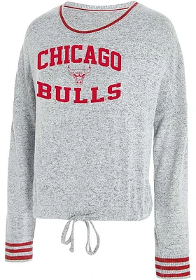 Concepts Sport Chicago Bulls Womens Grey Siesta Loungewear Sleep Shirt