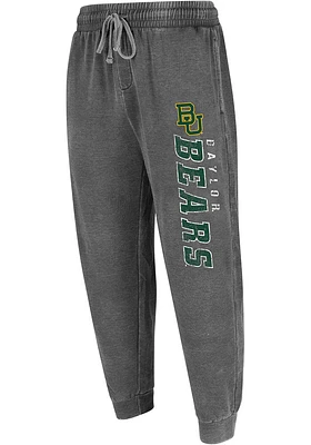 Baylor Bears Mens Charcoal Trackside Burnout Lounge Jogger Fashion Sweatpants