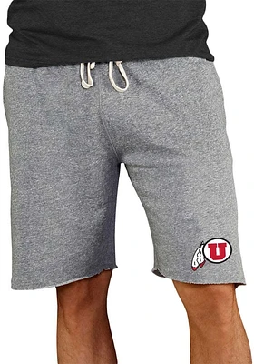Concepts Sport Utah Utes Mens Grey Mainstream Shorts