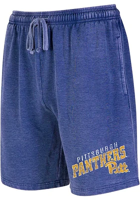 Pitt Panthers Mens Blue Trackside Burnout Shorts