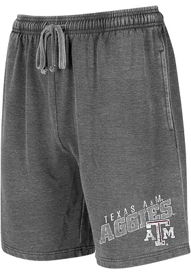 Texas A&M Aggies Mens Charcoal Trackside Burnout Shorts