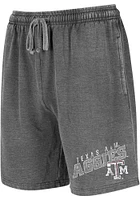 Texas A&M Aggies Mens Charcoal Trackside Burnout Shorts