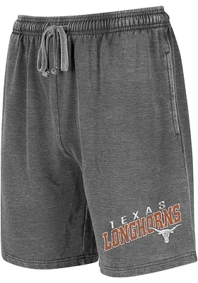Texas Longhorns Mens Charcoal Trackside Burnout Shorts