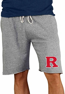Mens Rutgers Scarlet Knights Grey Concepts Sport Mainstream Shorts