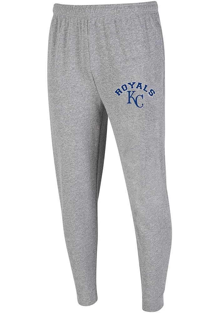 Concepts Sport Kansas City Royals Mens Grey Mainstream Jogger Fashion Sweatpants