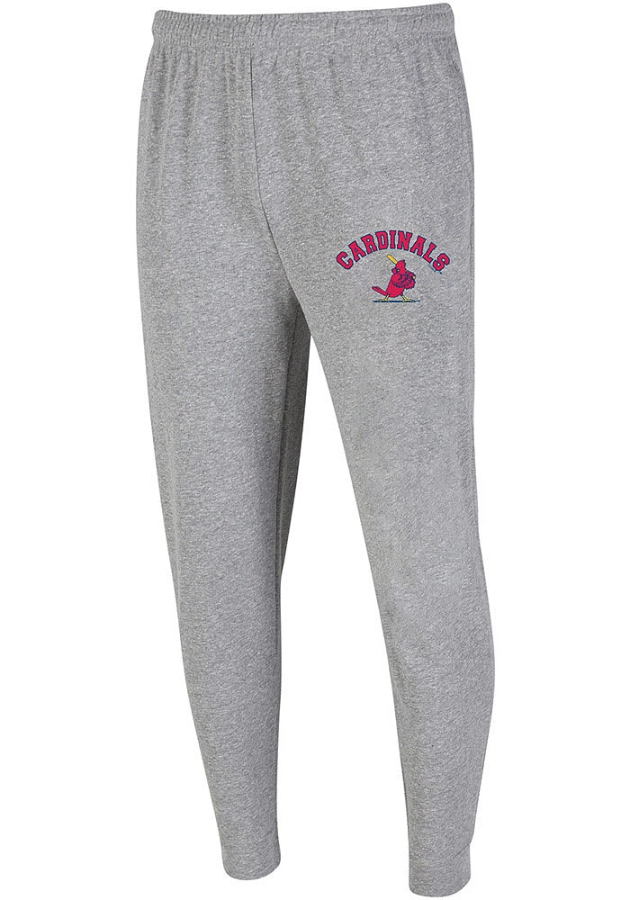 Concepts Sport St Louis Cardinals Mens Grey Mainstream Jogger Fashion Sweatpants