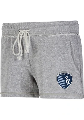 Concepts Sport Sporting Kansas City Womens Grey Mainstream Shorts