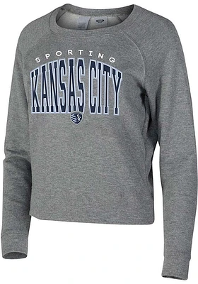 Sporting Kansas City Womens Grey Mainstream Crew Sweatshirt