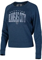 Sporting Kansas City Womens Navy Blue Mainstream Crew Sweatshirt