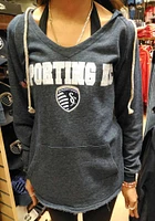 Sporting Kansas City Womens Navy Blue Mainstream Hooded Sweatshirt