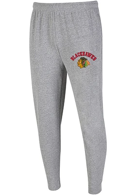 Concepts Sport Chicago Blackhawks Mens Grey Mainstream Jogger Fashion Sweatpants