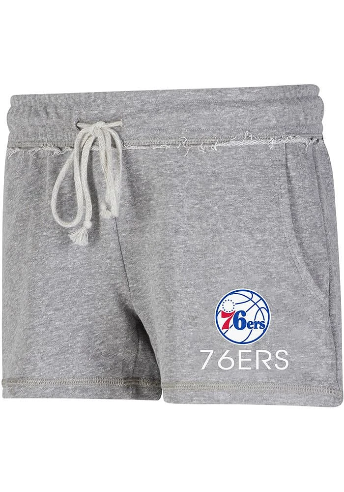 Concepts Sport Philadelphia 76ers Womens Grey Mainstream Shorts