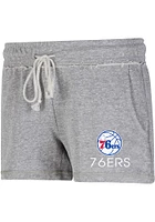 Concepts Sport Philadelphia 76ers Womens Grey Mainstream Shorts