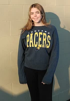 Indiana Pacers Womens Navy Blue Mainstream Crew Sweatshirt