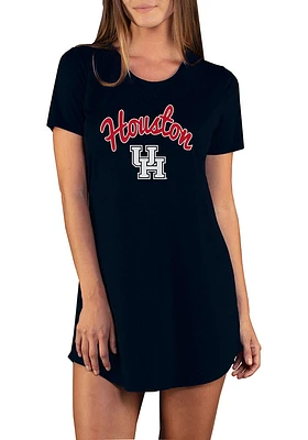 Concepts Sport Houston Cougars Womens Black Marathon Loungewear Sleep Shirt
