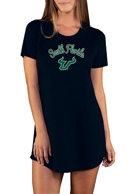 Concepts Sport South Florida Bulls Womens Black Marathon Loungewear Sleep Shirt