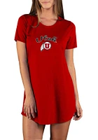 Concepts Sport Utah Utes Womens Red Marathon Loungewear Sleep Shirt