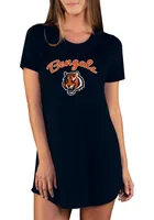 Concepts Sport Cincinnati Bengals Womens Black Marathon Loungewear Sleep Shirt