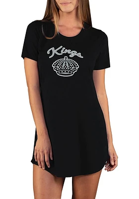 Concepts Sport Los Angeles Kings Womens Black Marathon Loungewear Sleep Shirt