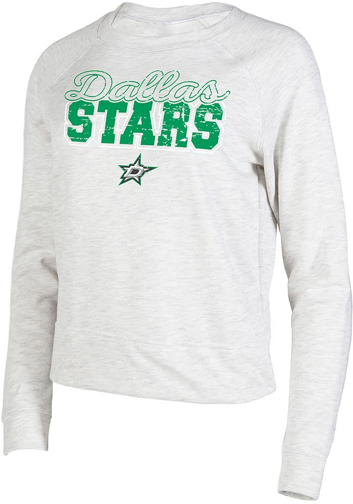 Dallas Stars Womens Oatmeal Mainstream Crew Sweatshirt