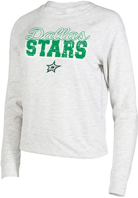 Dallas Stars Womens Oatmeal Mainstream Crew Sweatshirt