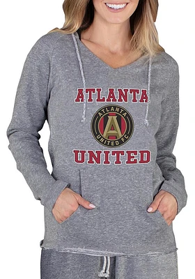 Concepts Sport Atlanta United FC Womens Grey Mainstream Terry Hooded Sweatshirt