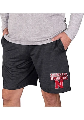 Mens Nebraska Cornhuskers Charcoal Concepts Sport Bullseye Shorts