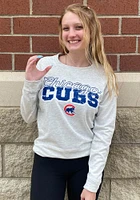 Chicago Cubs Womens Oatmeal Mainstream Crew Sweatshirt