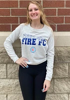 Chicago Fire Womens Oatmeal Mainstream Crew Sweatshirt