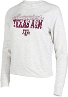 Texas A&M Aggies Womens Oatmeal Mainstream Crew Sweatshirt