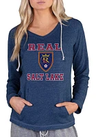 Concepts Sport Real Salt Lake Womens Navy Blue Mainstream Terry Hooded Sweatshirt