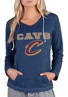 Concepts Sport Cleveland Cavaliers Womens Navy Blue Mainstream Terry Hooded Sweatshirt