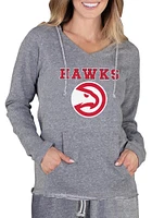 Concepts Sport Atlanta Hawks Womens Grey Mainstream Terry Hooded Sweatshirt