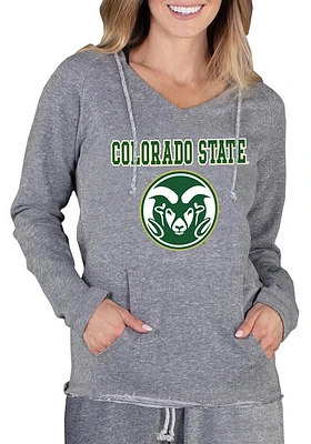 Concepts Sport Colorado State Rams Womens Grey Mainstream Terry Hooded Sweatshirt