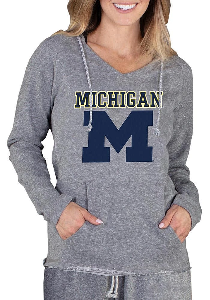 Concepts Sport Michigan Wolverines Womens Mainstream Terry Hooded Sweatshirt