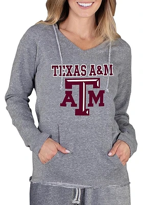 Concepts Sport Texas A&M Aggies Womens Grey Mainstream Terry Hooded Sweatshirt