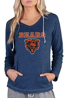 Concepts Sport Chicago Bears Womens Navy Blue Mainstream Terry Hooded Sweatshirt