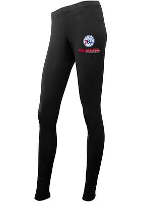 Philadelphia 76ers Womens Black Fraction Pants