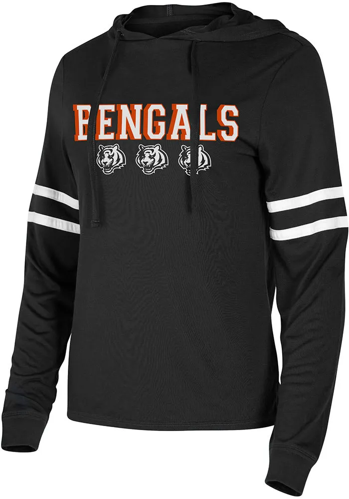 Cincinnati Bengals Womens Black Marathon Hooded Sweatshirt