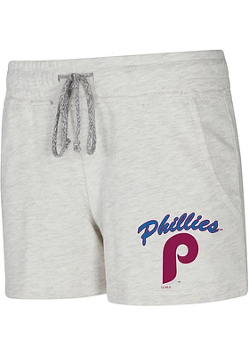 Concepts Sport Philadelphia Phillies Womens Oatmeal Mainstream Shorts