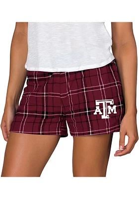 Concepts Sport Texas A&M Aggies Womens Black Ultimate Flannel Shorts