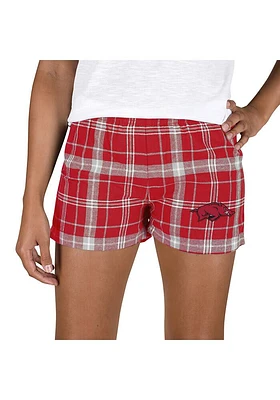 Concepts Sport Arkansas Razorbacks Womens Grey Ultimate Flannel Shorts