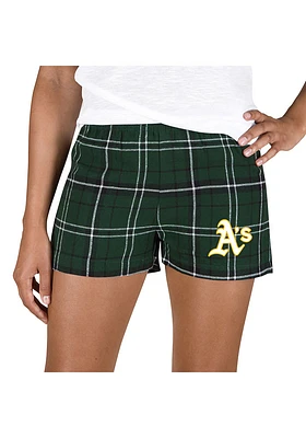 Concepts Sport Oakland Athletics Womens Black Ultimate Flannel Shorts