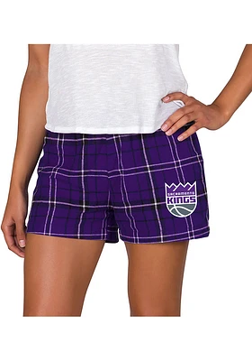 Concepts Sport Sacramento Kings Womens Black Ultimate Flannel Shorts