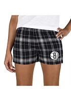 Concepts Sport Brooklyn Nets Womens Grey Ultimate Flannel Shorts