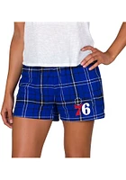 Concepts Sport Philadelphia 76ers Womens Black Ultimate Flannel Shorts