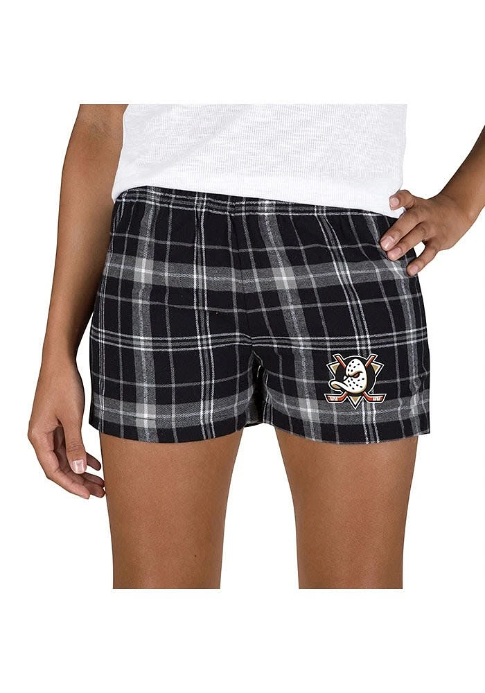 Concepts Sport Anaheim Ducks Womens Grey Ultimate Flannel Shorts